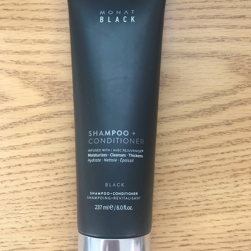 Monat black shampoo + conditioner